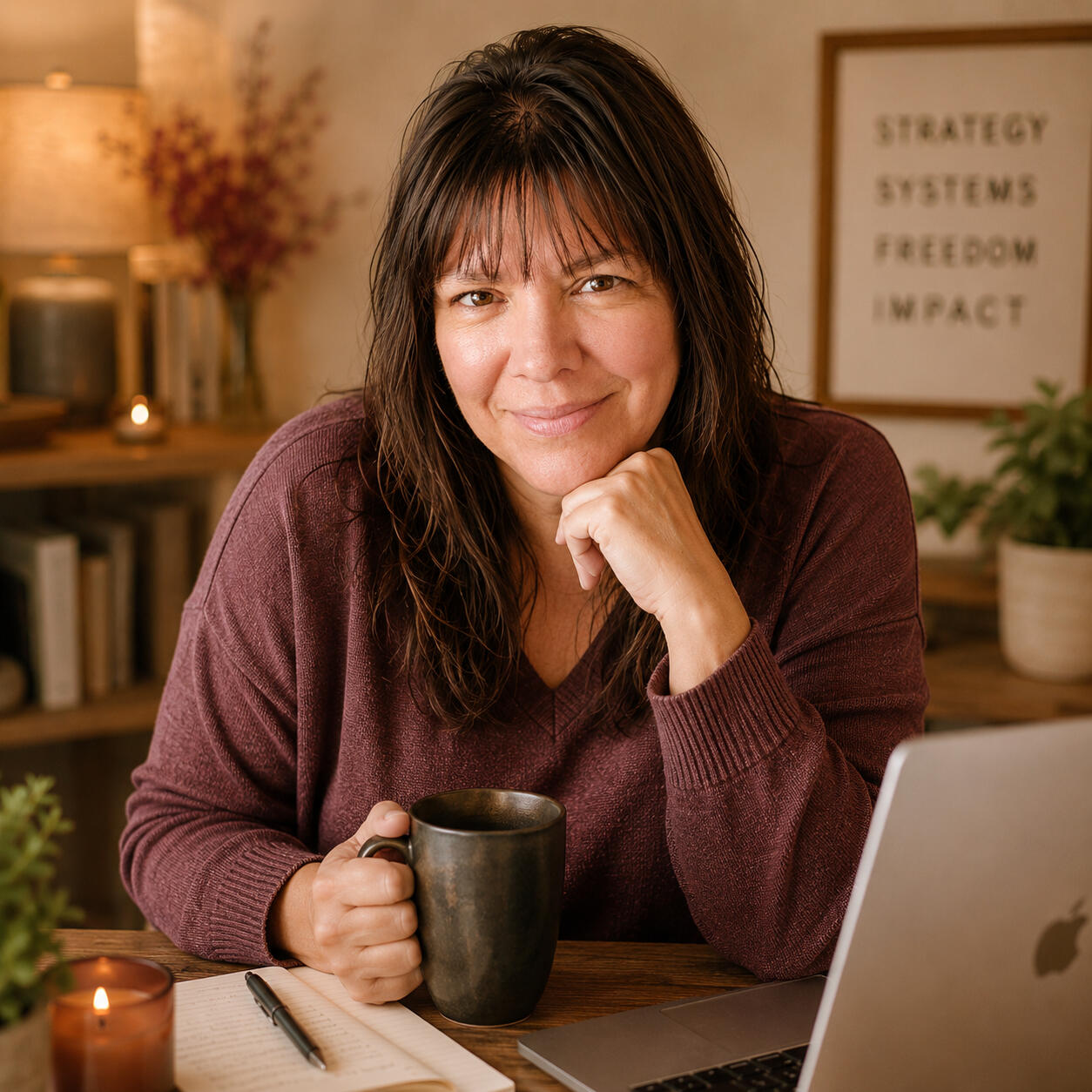 Helping overwhelmed creators turn ideas into aligned online businesses.